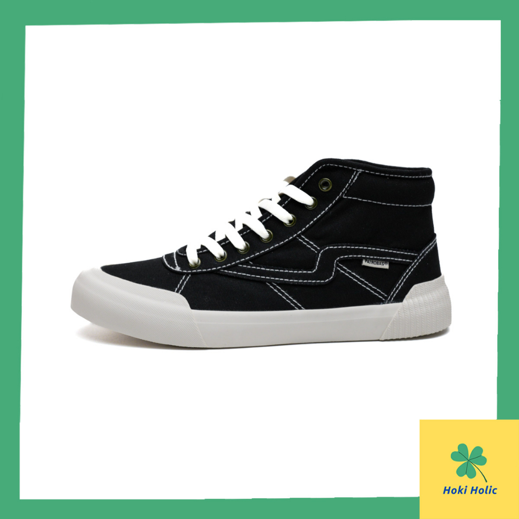 Sepatu Patrobas Equip High Black White | Sneaker Casual Pria Wanita Patrobas Original