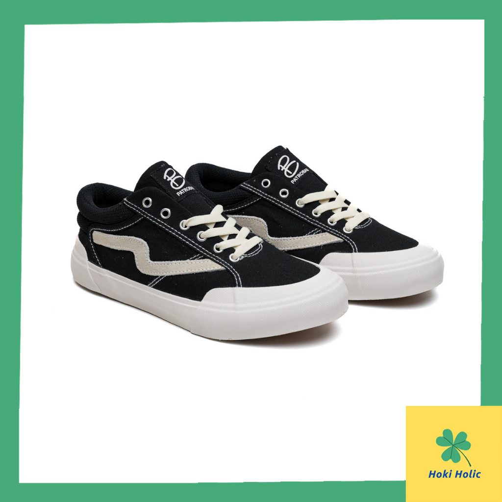 Sepatu Patrobas Cloud Low Black White | Sneaker Casual Pria Wanita Patrobas Original