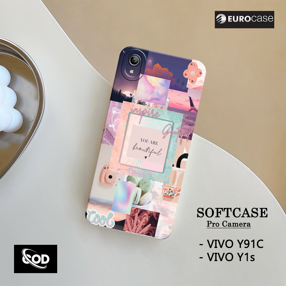 Casing Hp Vivo Y91c / Y1s  - Fashion Case  Aesthetic- Soft Case Hp Vivo Y91c / Y1s Terbaru - Kesing 