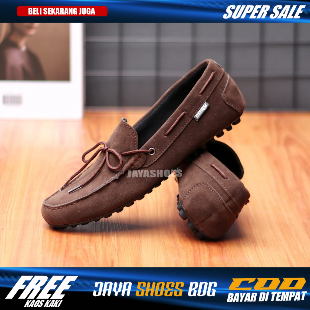 SINES|Sepatu Casual Slip On Pria Keren Original Kekinan Model Slop Mocasin Tali Santai Murah