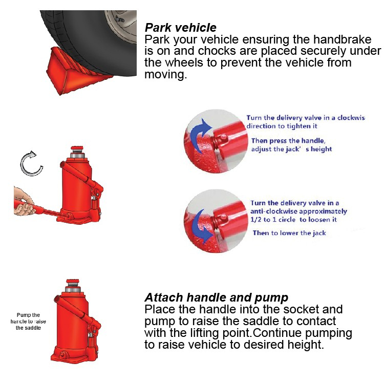 ✅ BISA COD Dongkrak Botol Mobil Universal Kuat Murah SUV Sedan Pickup KIR Hidrolik Hydraulic Jack Bottle Besar Kecil