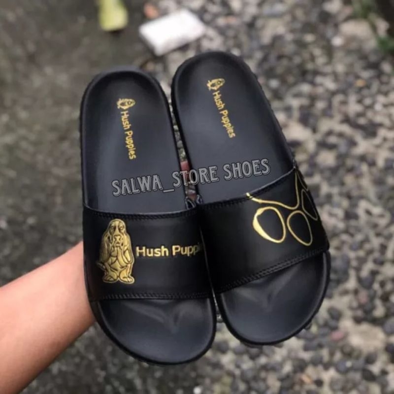 SANDAL SLIDE SANDAL SLOP HUSPUPIES PRIA WANITA FREE PAPERBAG