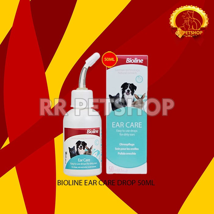 Obat Tetes Telinga Kucing Anjing Bioline Ear Care Drop 50 ML