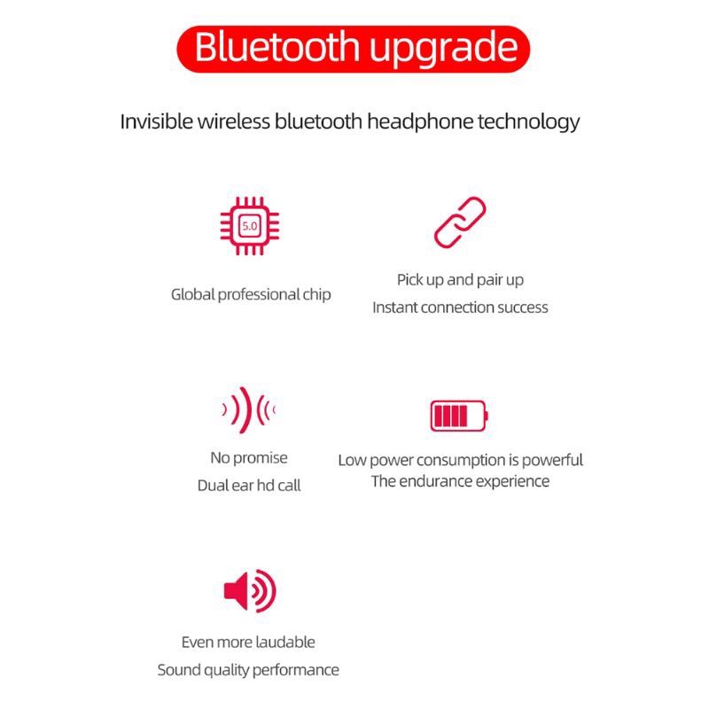 ROBOTSKY TWS Earphone True Wireless Bluetooth With Charging Dock