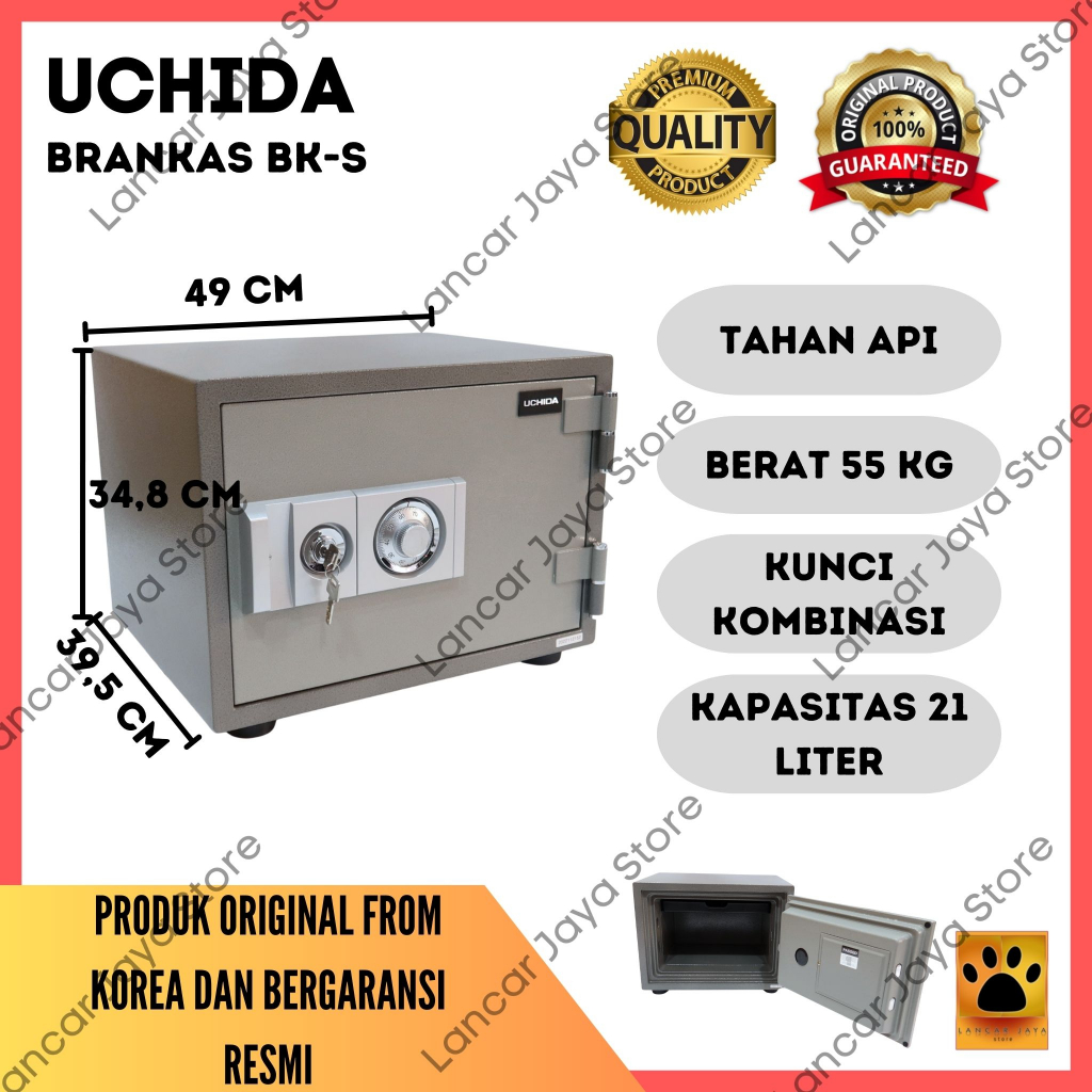 Brankas / Brangkas Uchida BK-S Tahan Api Bergaransi Resmi