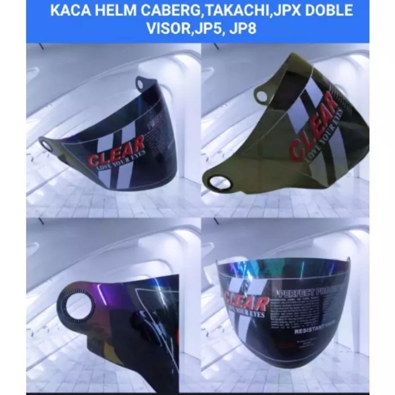 kaca helm takachi murah