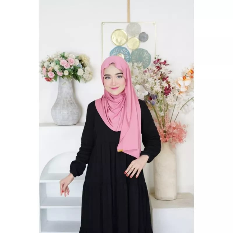 PASHMINA INSTAN KAOS JERSEY 180X 60 cm |Fashion