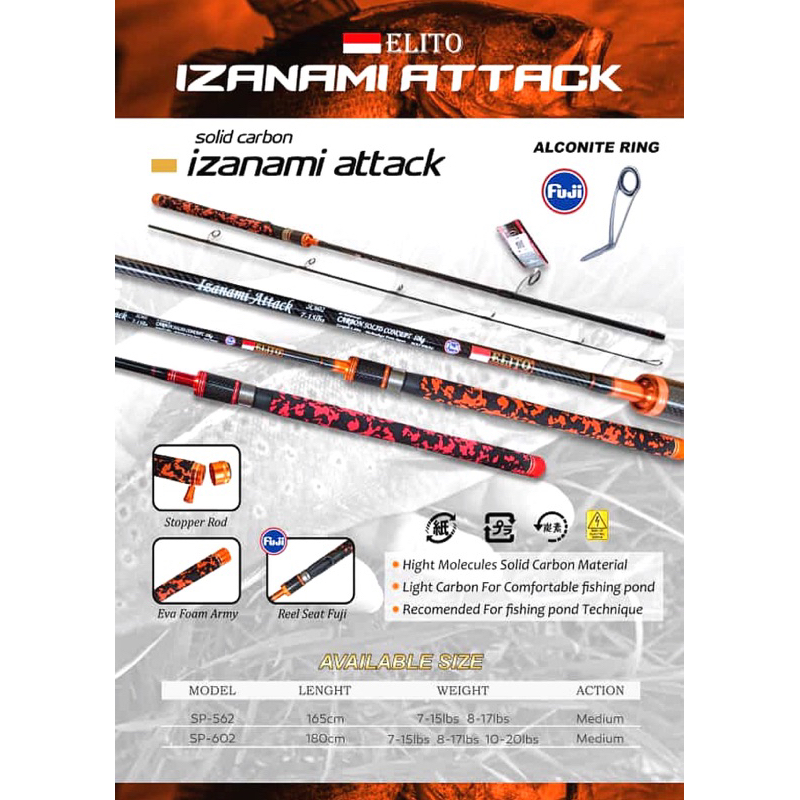 Joran Spinning Elito Izanami Attack 180cm / 165cm