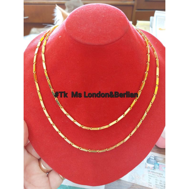 Kalung asli Mas LM 24K Kadar 999,9%. Mas London