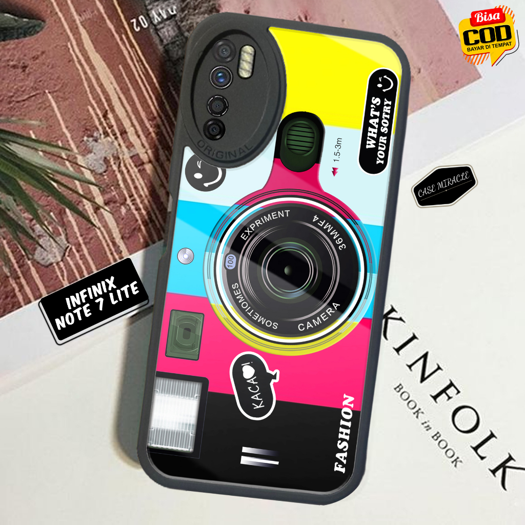 Case INFINIX NOTE 7 LITE - Casing INFINIX NOTE 7 LITE Terbaru CASE MIRACLE [ MOTIF 16 ] Cassing Hp -