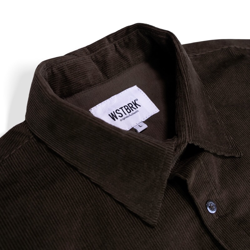 CEVIC DB - DARK BROWN - Corduroy shirt / westbrookoriginals