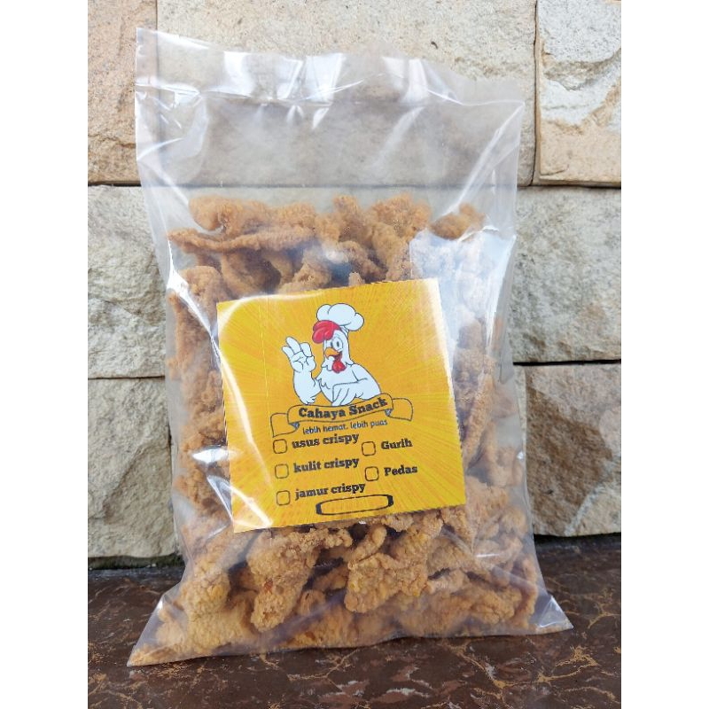 

KULIT AYAM CRISPY GURIH RENYAH MURAH KEMASAN 1/2KG