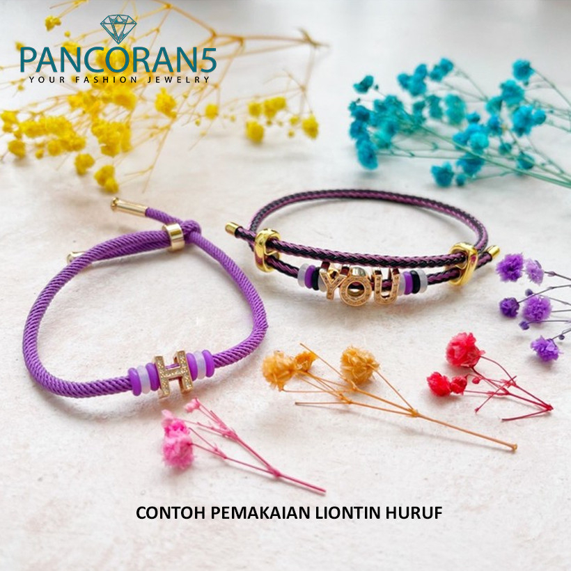 Liontin Inisial Huruf Xuping Untuk Mainan Gelang