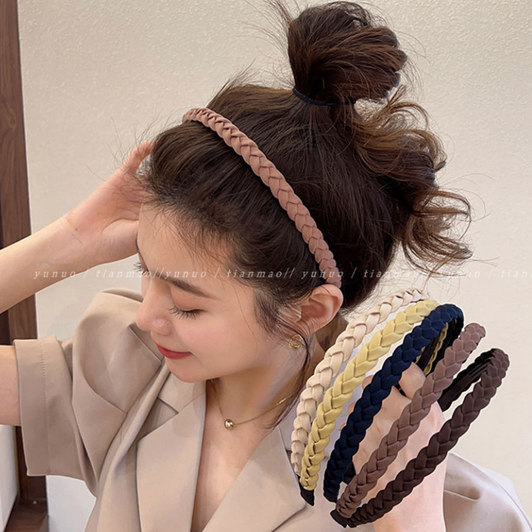 Caliloops Bando Bandana Kepang Korean Style Tipis Polos Dewasa Veremi