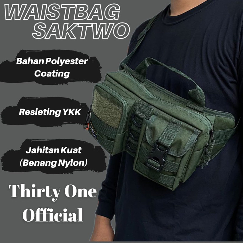 Tas Tactical Army/Tas Selempang/Tas Pinggang/Tas Selempang Tactical/Tas Selempang Saktwoo