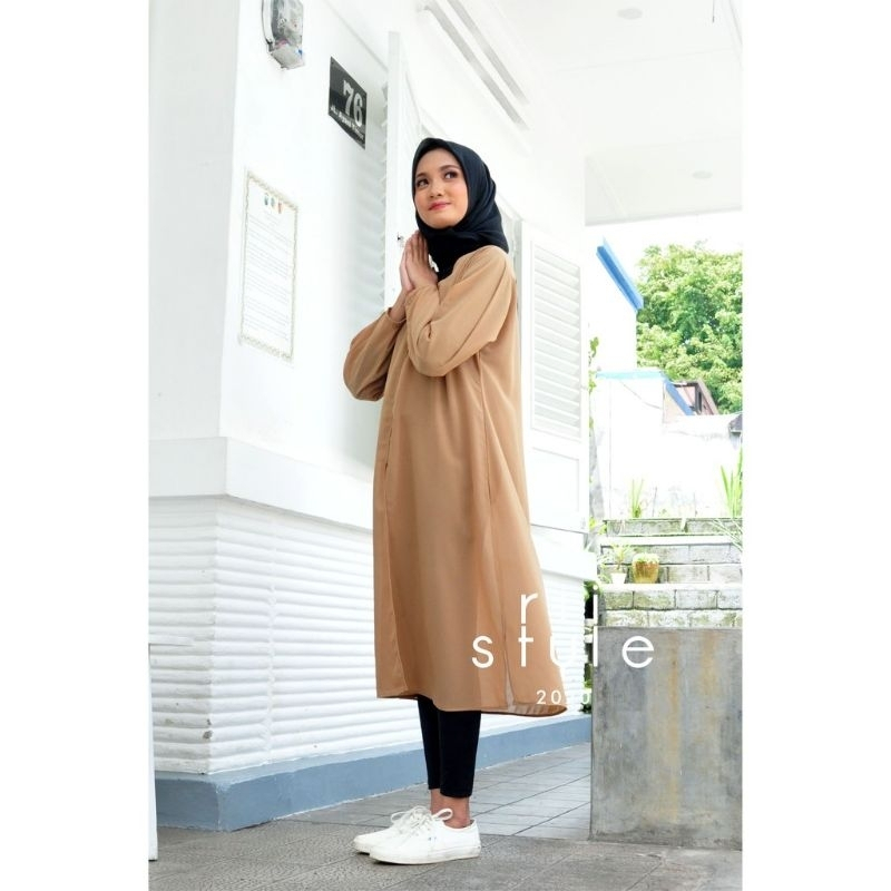 Long Outer Cardigan Ceruty - Long Cardi - Tunik Outer Ceruty