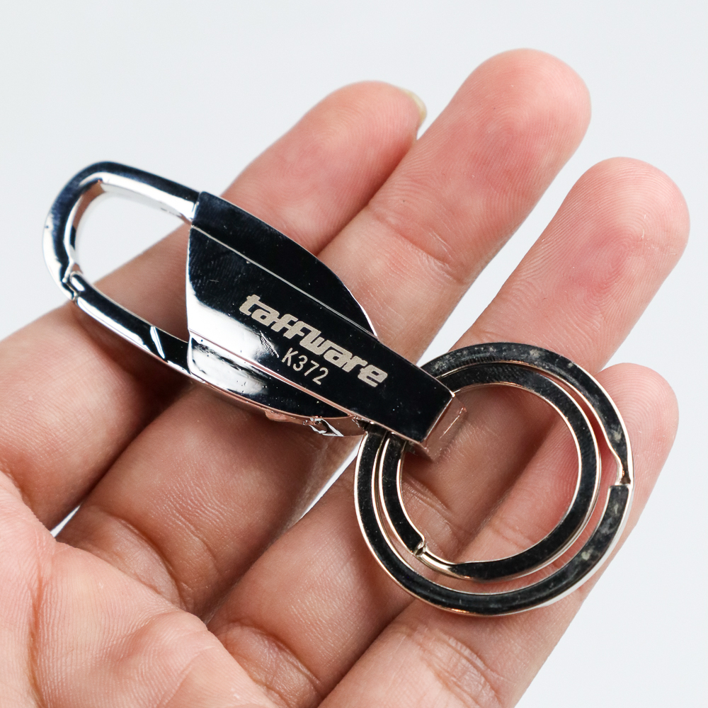 Taffware Gantungan Kunci Carabiner Keychain Stainless Steel - K372 - Silver