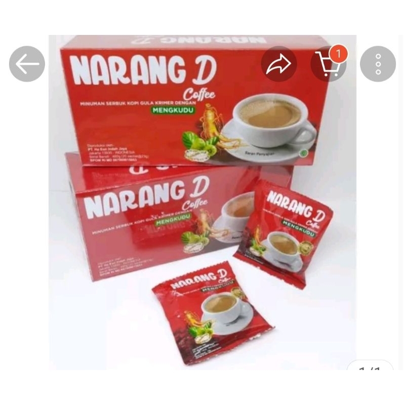 

C0ffe NARANG D MINUMAN SERBUK KOPI GULA KRIMER DGN MENKUDU 23gx20 pcs