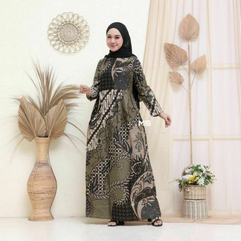 GAMIS BATIK FASHION SRIWEDARI BUSUI BUSANA MUSLIM TERMURAH