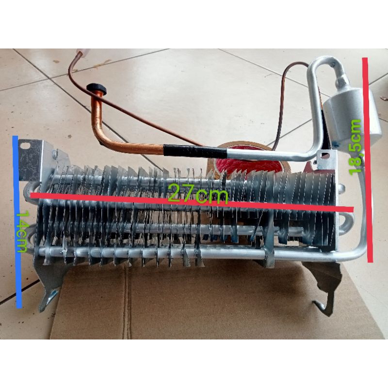 evaporator sirip kulkas Toshiba sanken 2pintu original