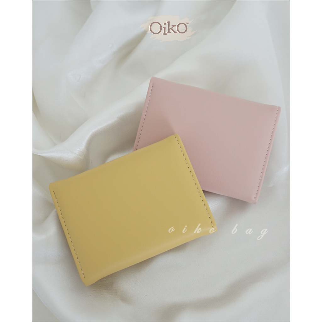 DOMPET WANITA KECIL OIKO FLUFFY WALLET / DOMPET LIPAT / CARD HOLDER / DOMPET KARTU / DOMPET LUCU