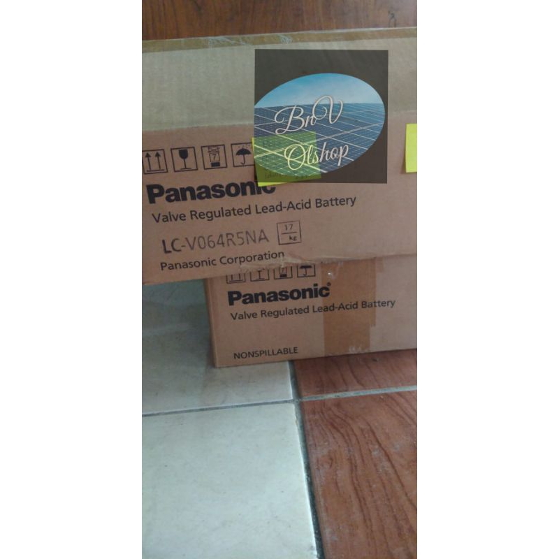 Battery Original asli Panasonic 6v 4.5ah LC-V064RNA