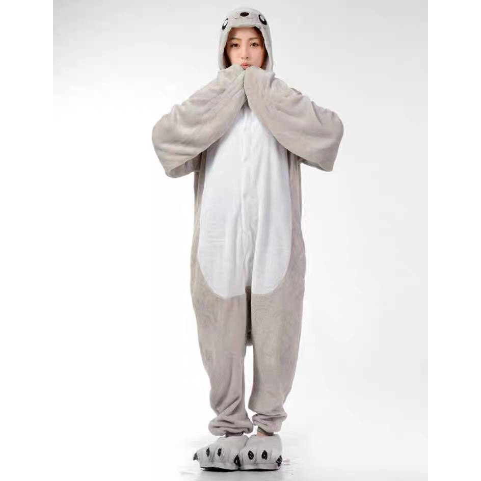 BAJU ONESIE KOSTUM SINGA LAUT SEA LIONS ABU ABU PIYAMA COSPLAY KIGURUMI IMPOR