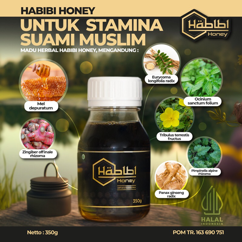 Obat herbal madu jamu kuat pria tahan lama bpom halal super premium perkasa