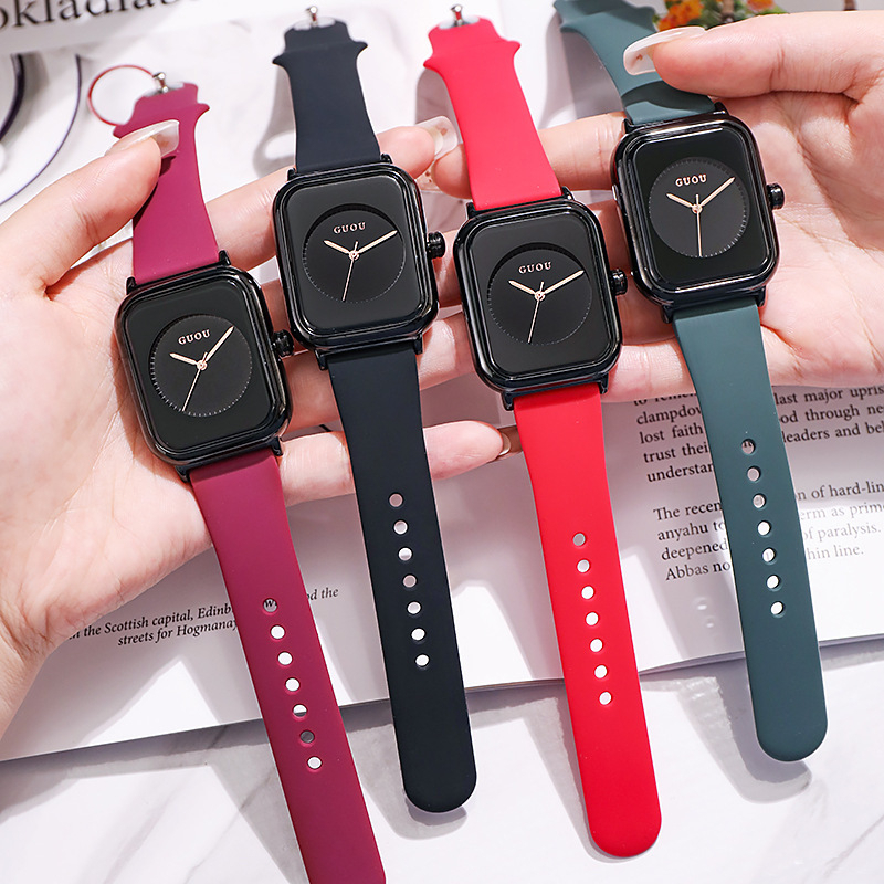 Jam Tangan Wanita/Pria Analog Quartz Rubber Watches  Silicone Fashion Premium Watches