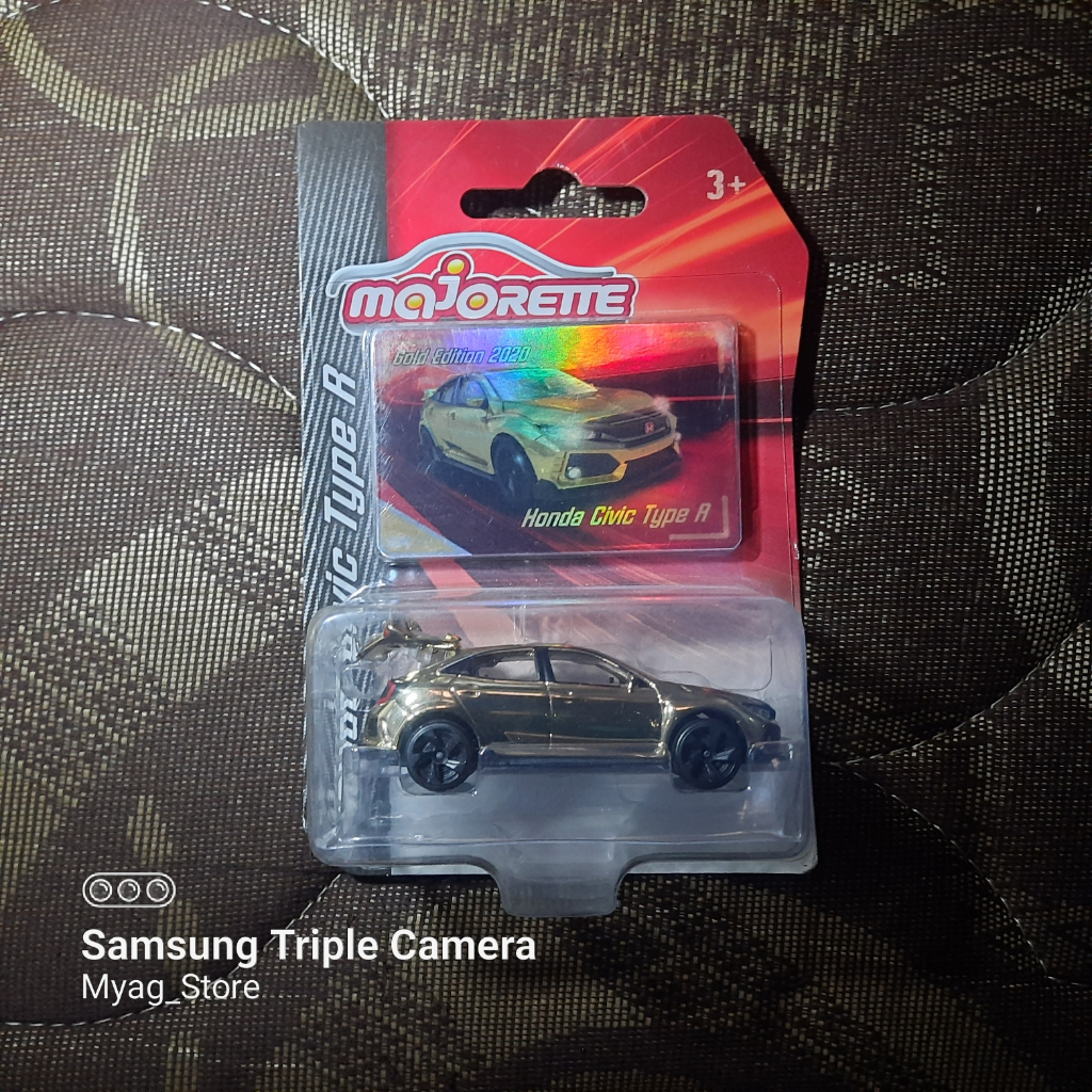 Majorette Honda Civic type-r gold limited edition