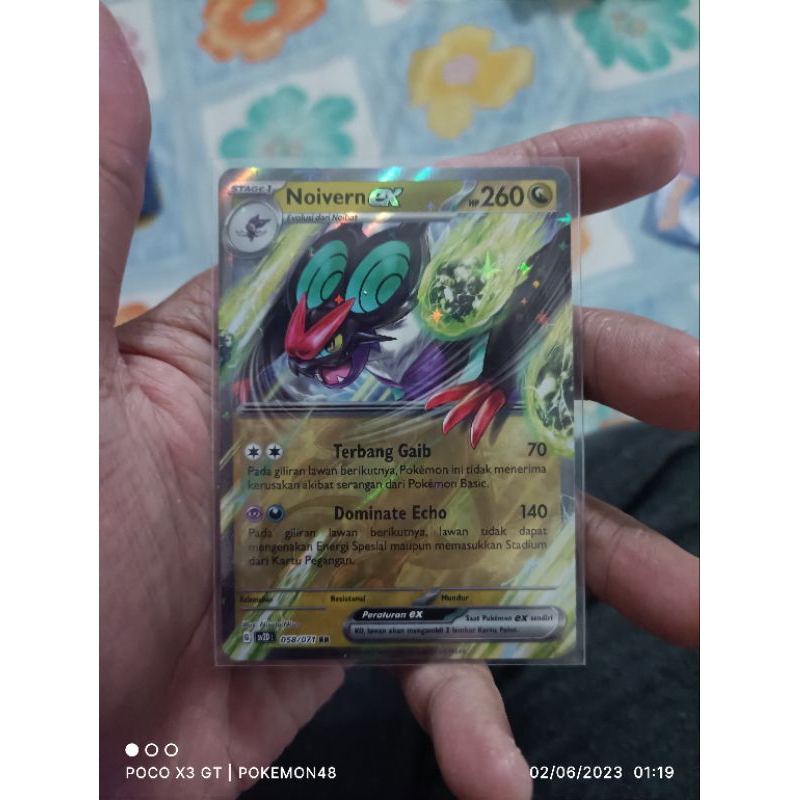 kartu pokemon bahasa Indonesia noivern ex rr