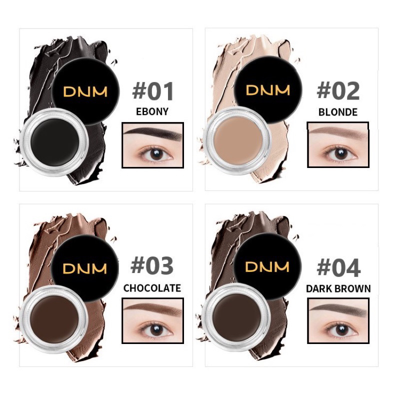 DNM Eyebrow Cream Gel Alis Mata Waterproof Tahan Lama