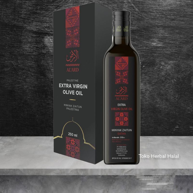 Minyak Zaitun Al-Ard HNI HPAI isi 250 ml Aman diminum setiap hari untuk menjaga dan merawat kesehata