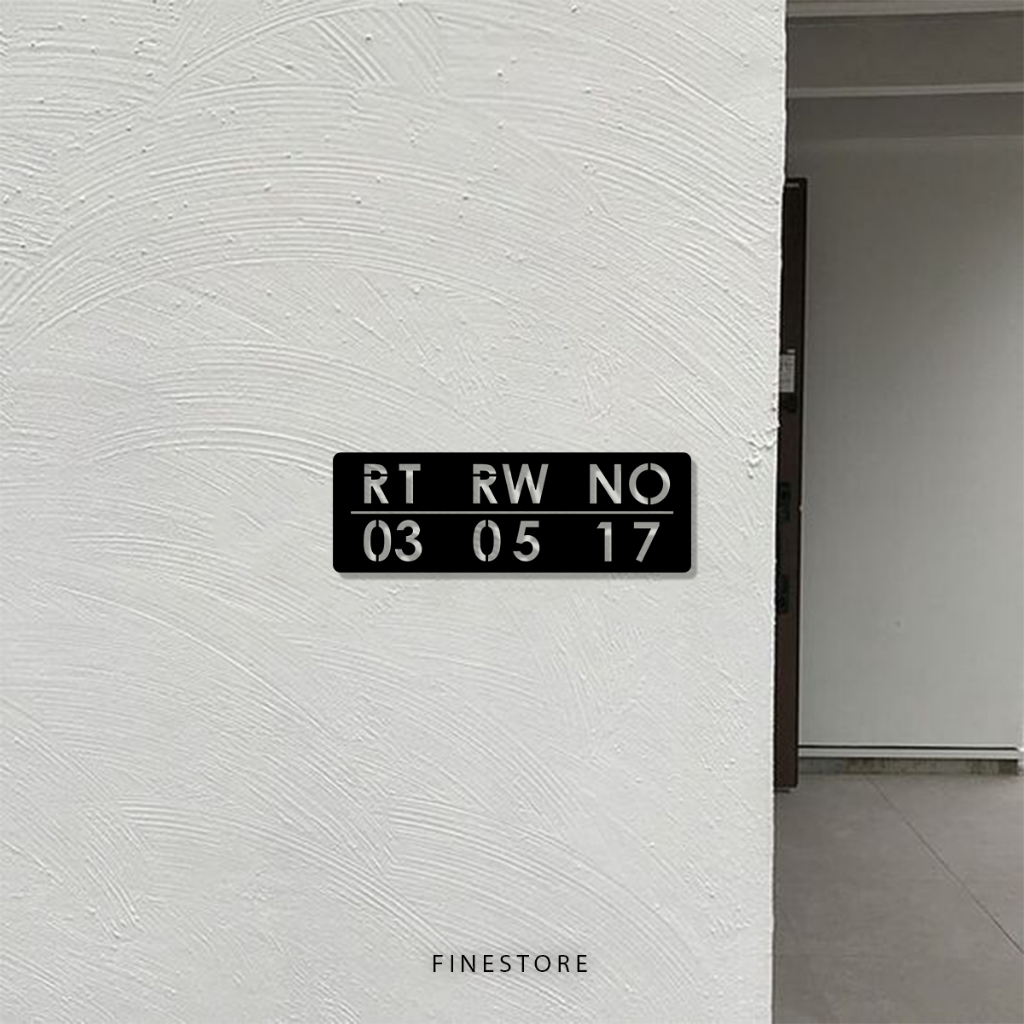 PAPAN NOMOR RT RW AKRILIK l NOMOR RUMAH RT RW AKRILIK l  NOMOR RT RW CUSTOM