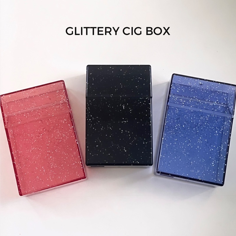 GLITTERY CIG BOX | KOTAK MULTIFUNGSI