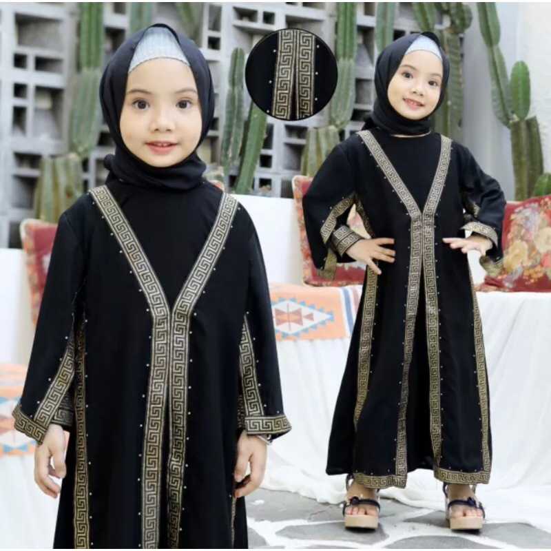 GAMIS ABAYA PESTA ANAK REHANA