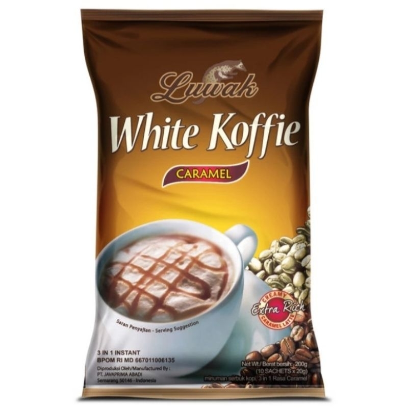 

Kopi Luwak White Koffie Caramel Bag 10 × 20gram