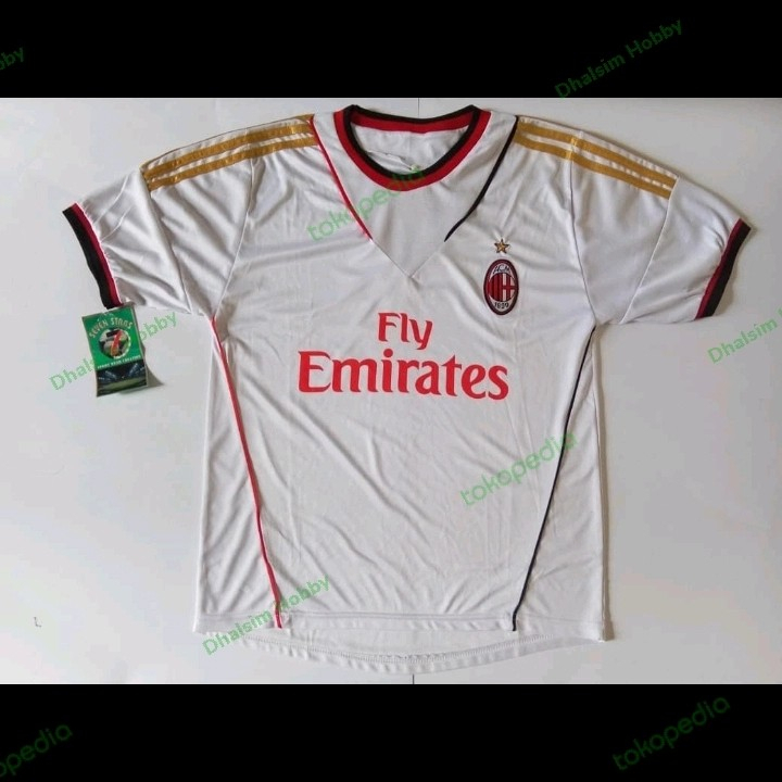 jersey seven star ac milan away putih