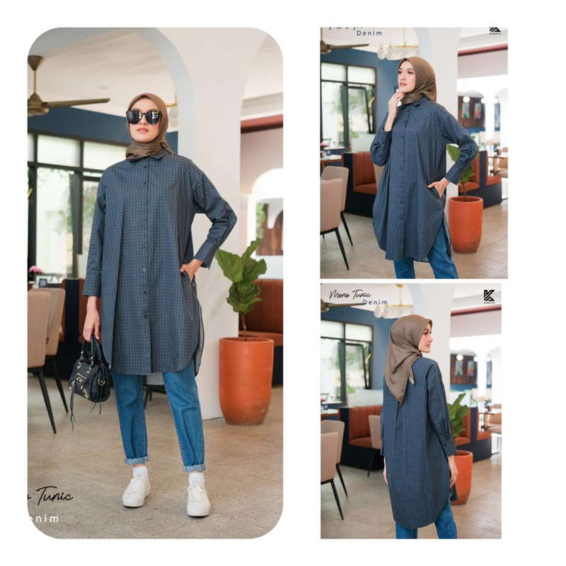 Mono Tunik by korina Zia top Tunik Korina ori koleksi Bhadshopbutik