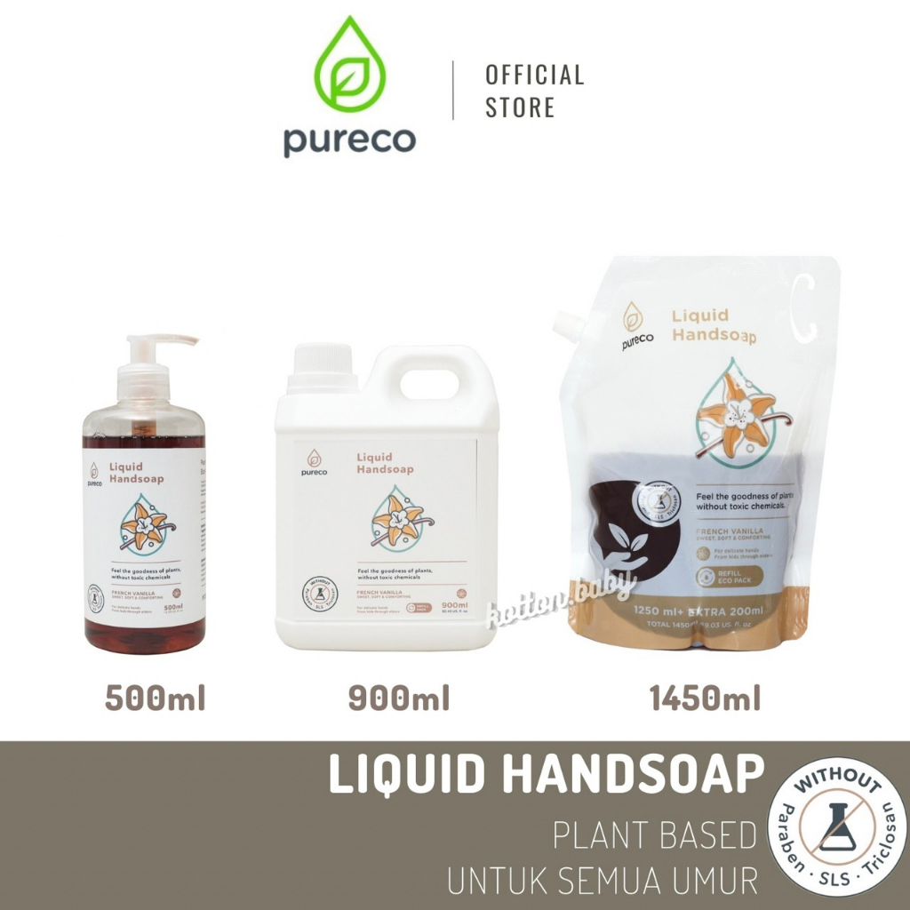 PURECO LIQUID HANDSOAP/SABUN CUCI TANGAN 500ml