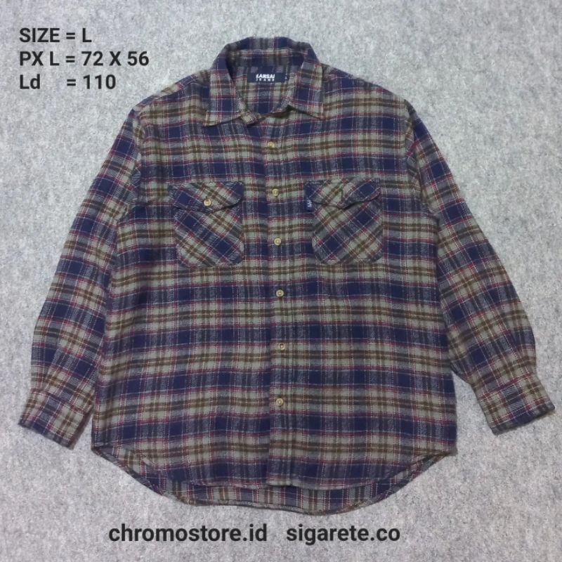 Kemeja Flanel Wol Kansai Jeans