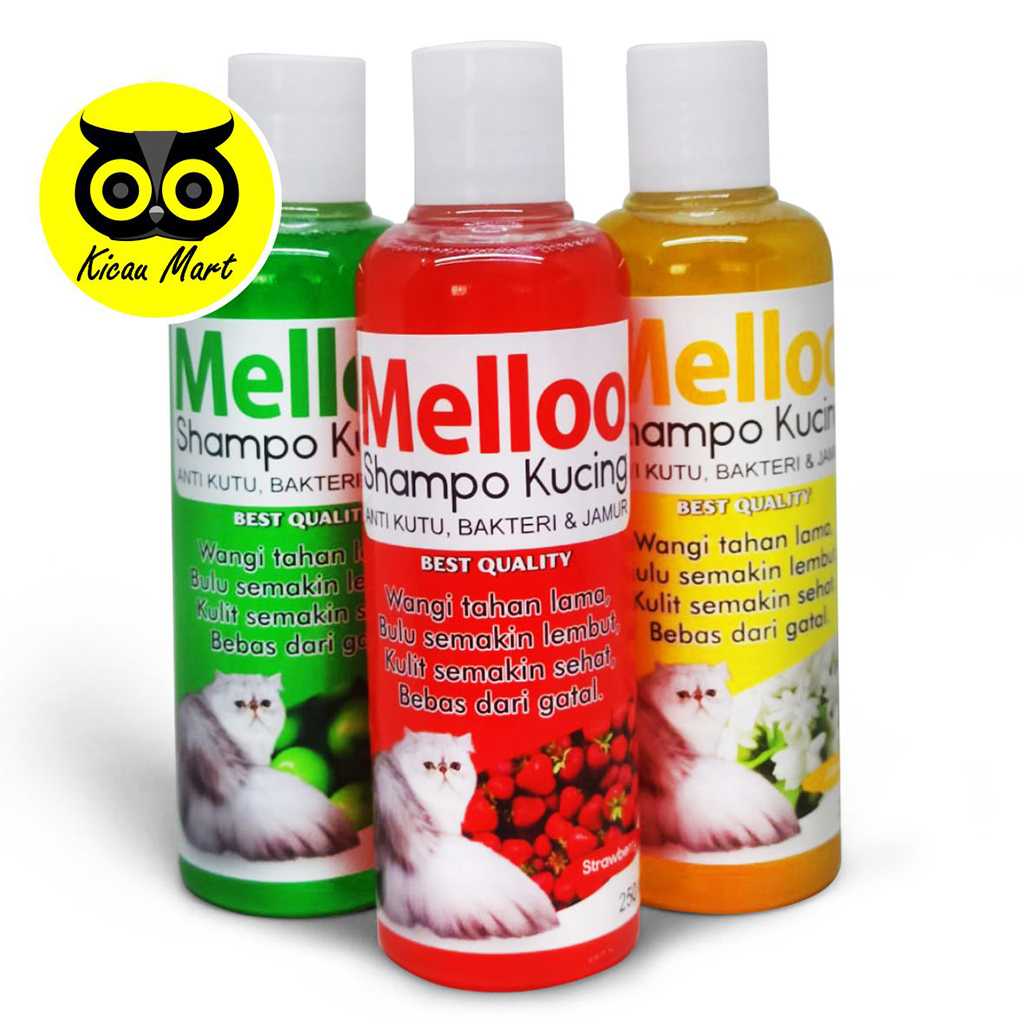 Melloo Degreser Cat Shampo Shampoo Kucing Hair Body Care Shampo Kucing Anjing Kitten Anabul Melloo 250ml Sampo Anti Rontok Kutu Jamur Pelembut Bulu Anti Fungal Fleas Scabies