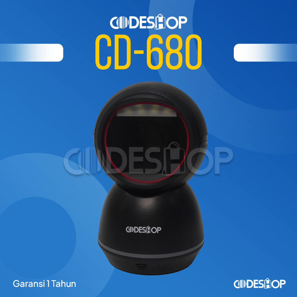 Scanner Barcode CODESHOP CD680 1D &amp; 2D Auto Sense Imager - USB