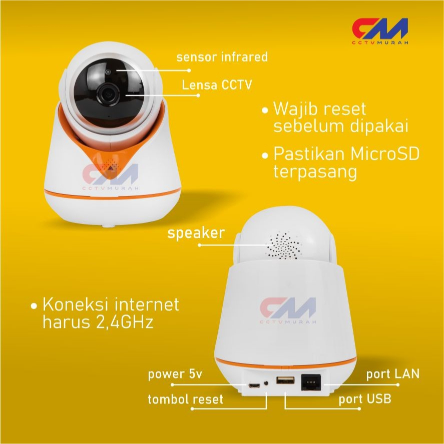 PAKET CCTV WIFI INDOOR+MODEM USB 4G