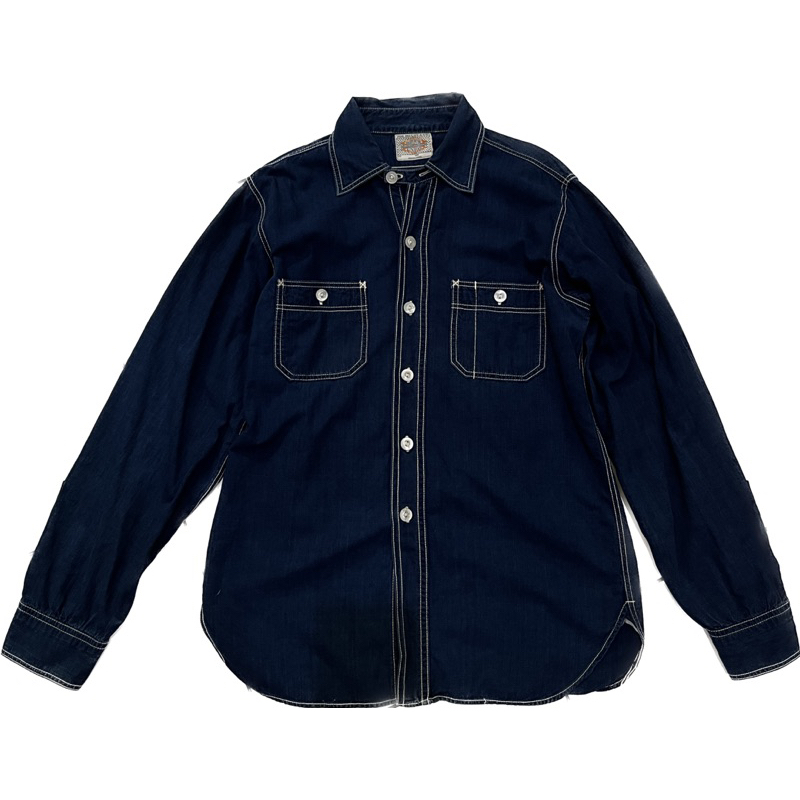 Joe Mccoy The Real Mccoys Buco Mccoy - Chambray Long Sleeve Shirt Size M