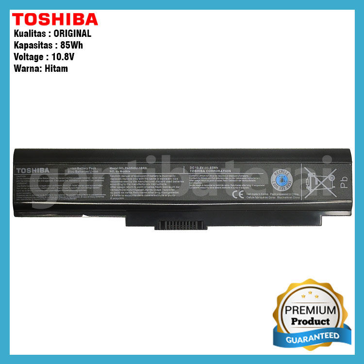 Baterai Laptop Toshiba PA3533 PA3537 PA3595 Original