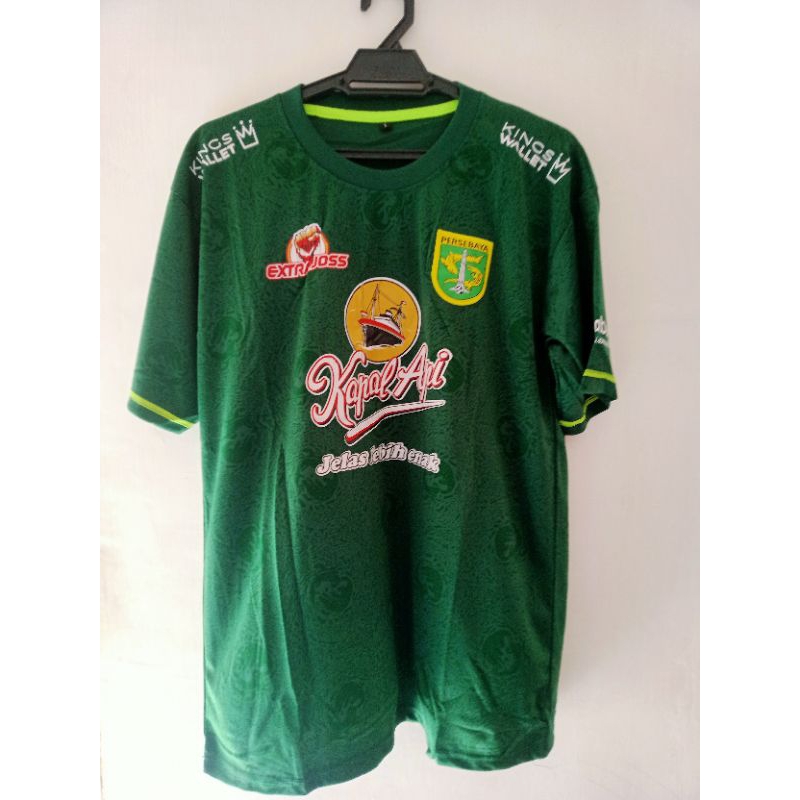 Jersey Persebaya dewasa logo bordir sponsor sablon
