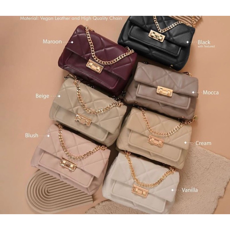 London bag caramel preloved local id