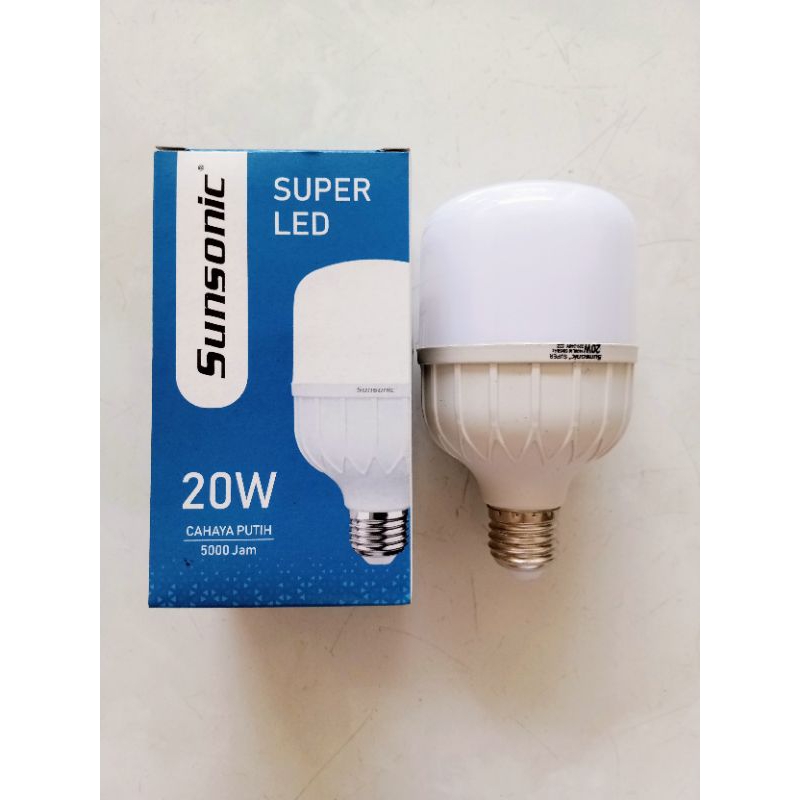 Bola lampu LED murah Sunsonic 20 Watt  model eksklusif Tube/ tabung