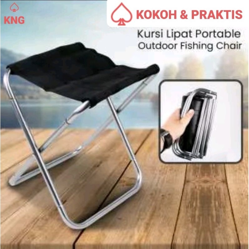 Kursi Lipat Portable Sholat Mancing Camping Outdoor Praktis Dibawa Saat Aktifitas Lapangan